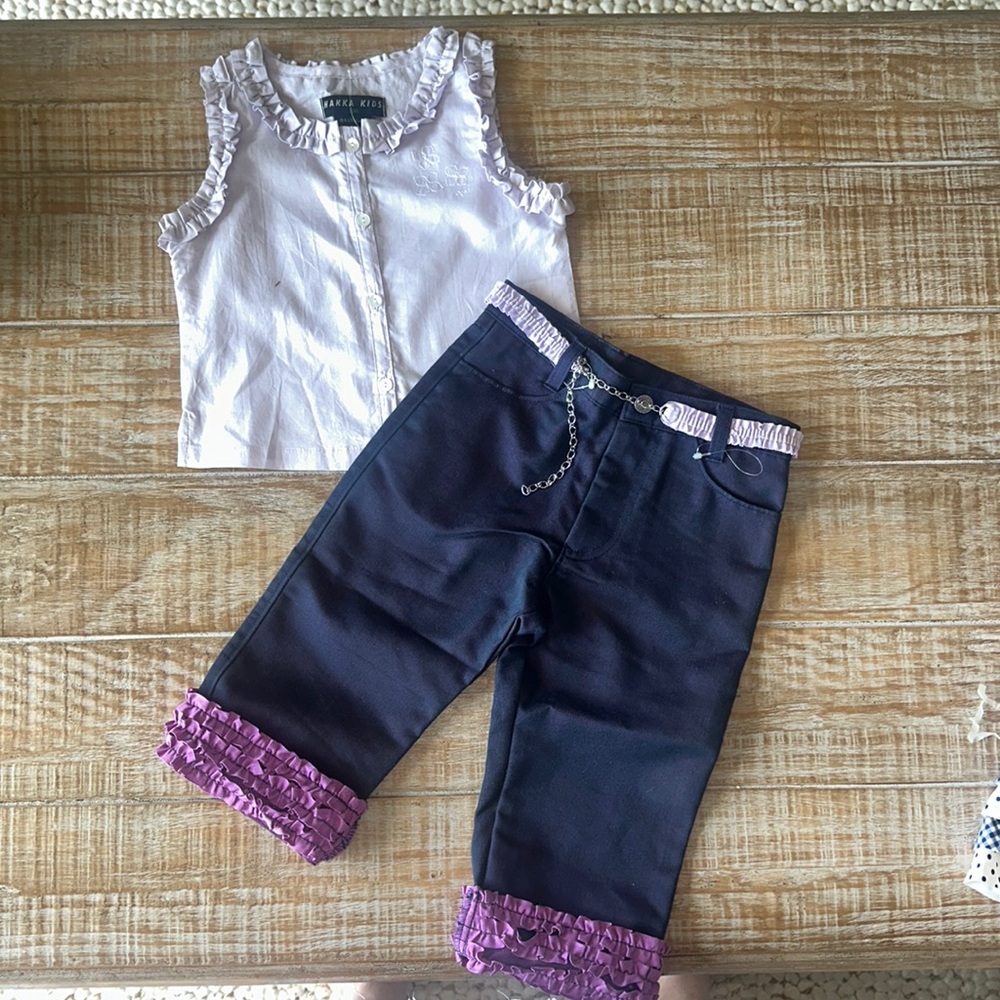Vintage Girls NWOT  2pc Pant set